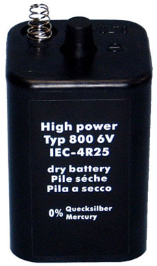 Ersatzbatterie 6 Volt für Baustellenlampe