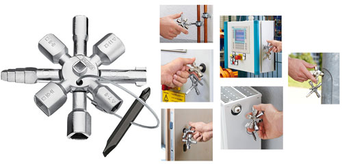 Knipex Schaltschrankschlüssel Universal Twin-Key