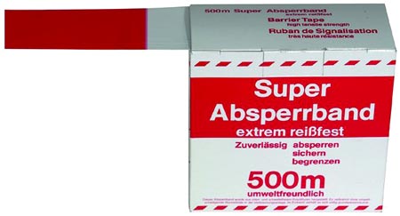 Absperrbänder reissfest 500m/80mm