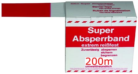 Absperrbänder reissfest 200m/80mm