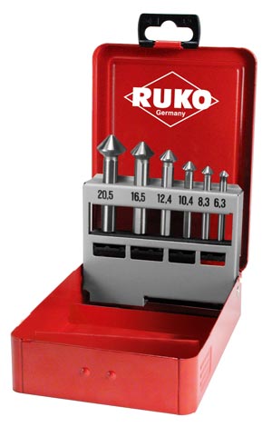 Ruko Kegel- und Entgratsenker-Satz HSS