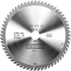 DeWalt Kreissägeblatt 250x30x3.0mm 60TFZ -5Â°