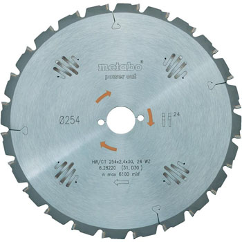 Metabo Kreissägenblatt HM 254x30x2.4mm Z 60