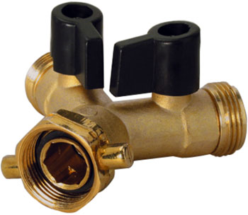 Tegufix Y-Verteiler G 3/4\" Kugelventil