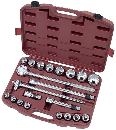 Kraftwerk Steckschlüssel-Satz 3/4\" 21-teilig