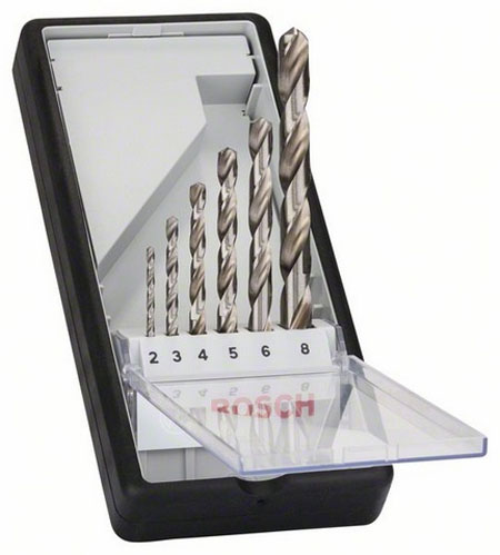 Bosch Bohrer Set RobustL HSS-G 135Â°, 6tlg