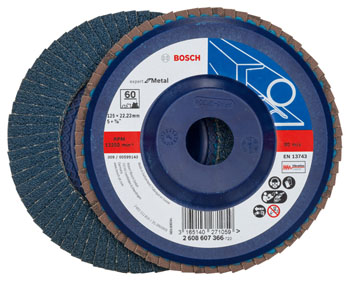 Bosch Fächerschleifscheibe 125mm gerade P60