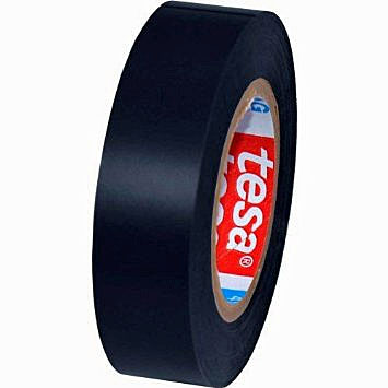 Tesaflex PVC schwarz 33m/19mm