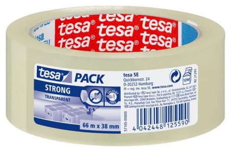 Tesapack PP transparent 66m/38mm
