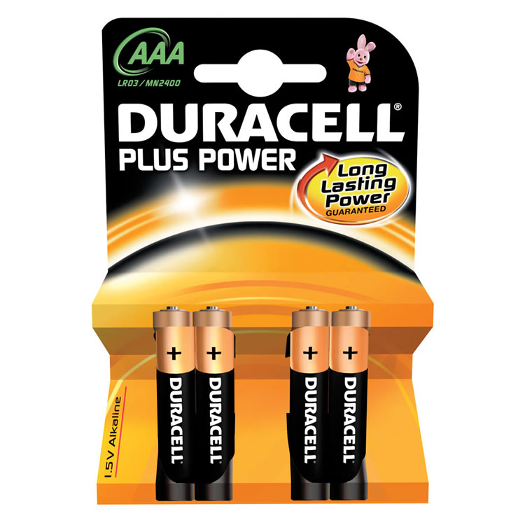 Duracell Batterie Plus MN2400 AAA/LR03/E92