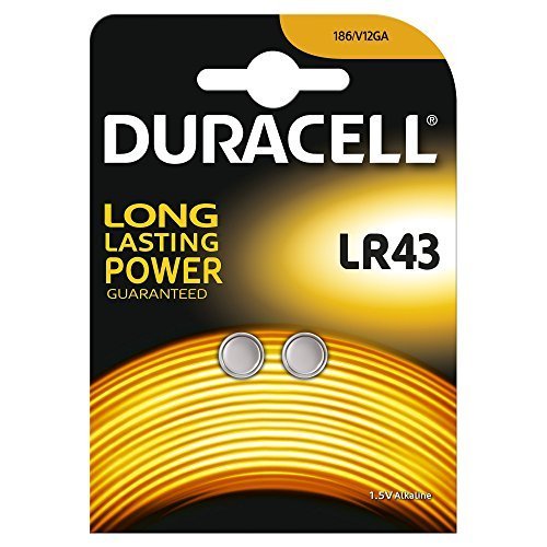 Duracell Batterie 1.5V B2 LR43/V12GA