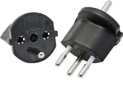 Brennenstuhl Fix-Adapter 3-polig DE auf CH