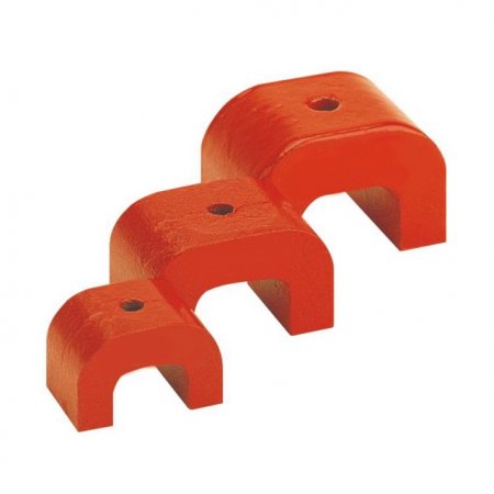 U-Magnet rot mit Loch 30mm 4.5kg
