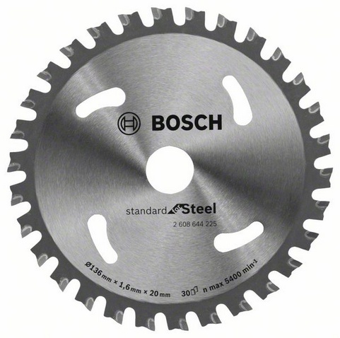 Bosch Kreissägeblatt für Stahl ST SL H 136x20 30Z