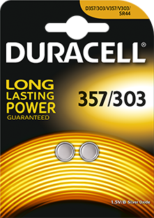 Duracell Batterie 357/303/SR44/V76PX/V13GS 1.5V B2