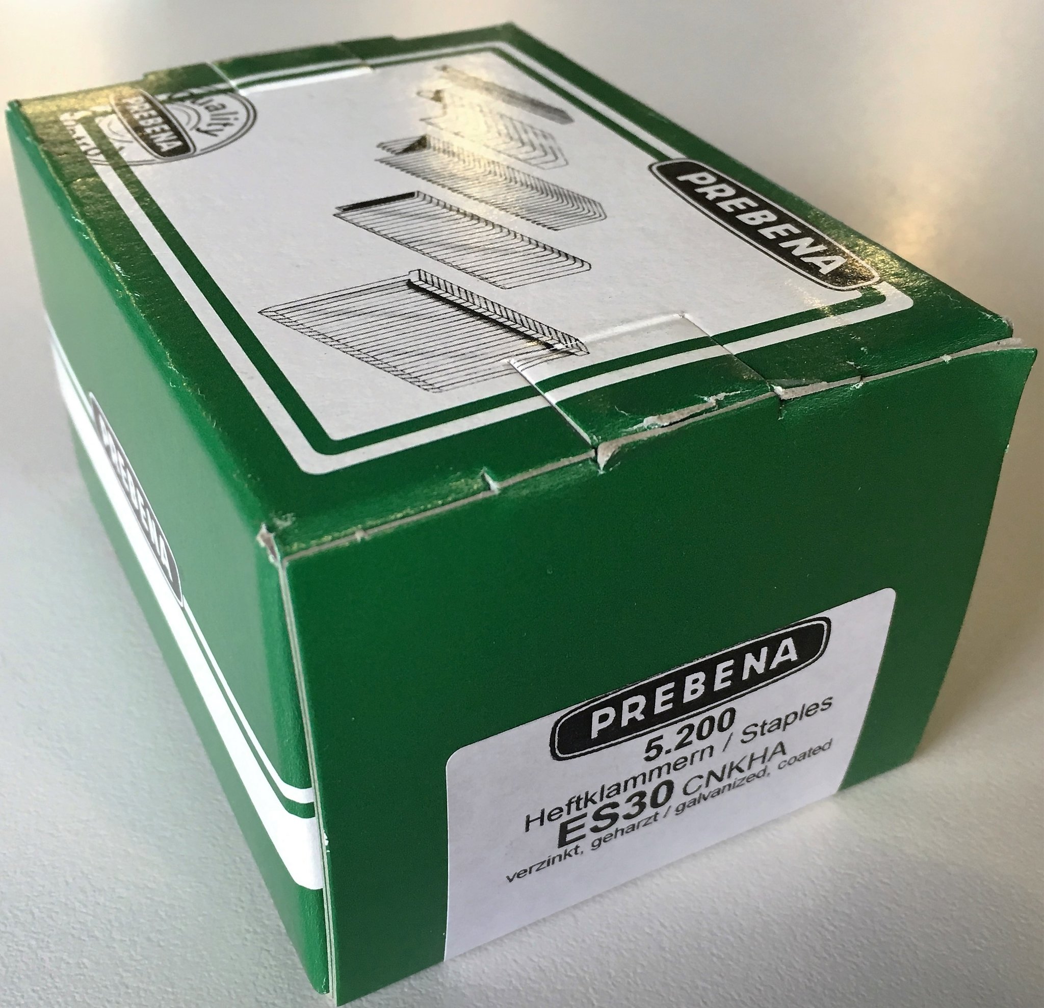 Prebena Klammern verz. geharzt 30mm 5200 Stk.