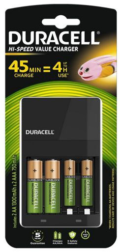 Duracell Ladegerät CEF14KT mit 4xAA 1800mAh