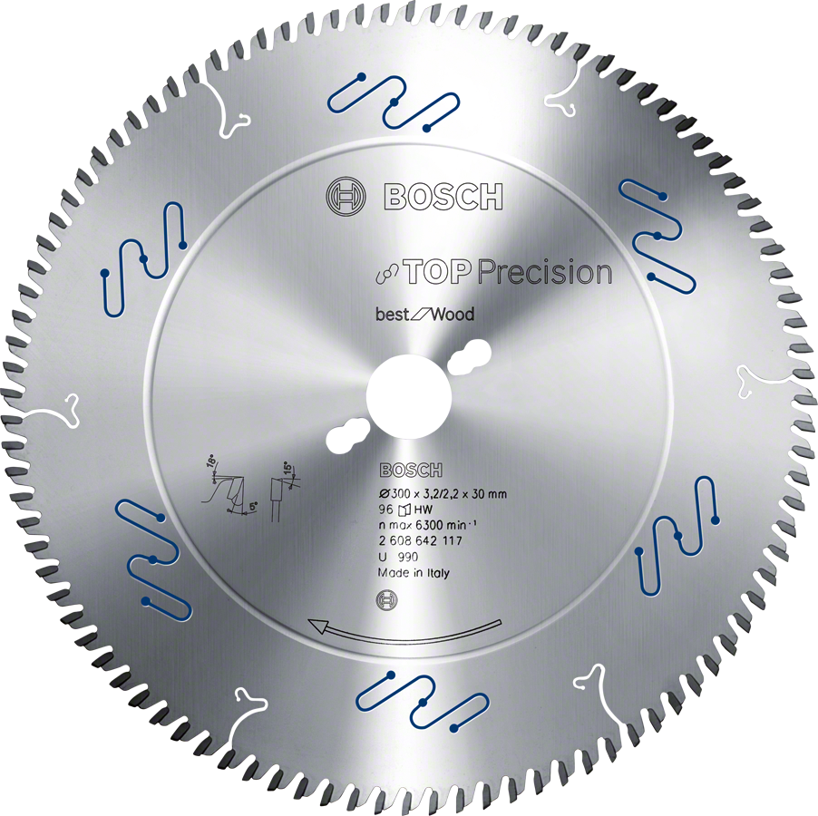 Bosch Kreissägeblatt Top Precision 165x20x1.8 48WZ