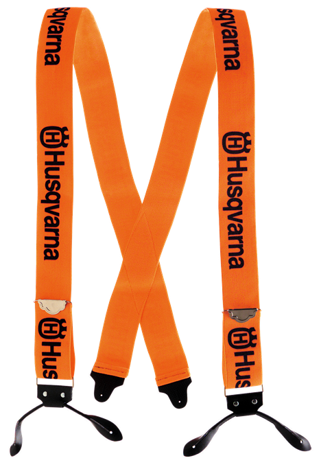 Husqvarna Hosenträger mit Lederschlaufen