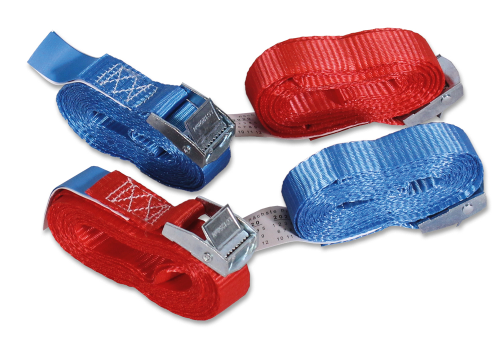 Spanset Klemmschlossgurten 4er-Set 3m/25mm