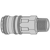CEJN Druckluft-Sicherheitskupplung m. AG 1/4\"