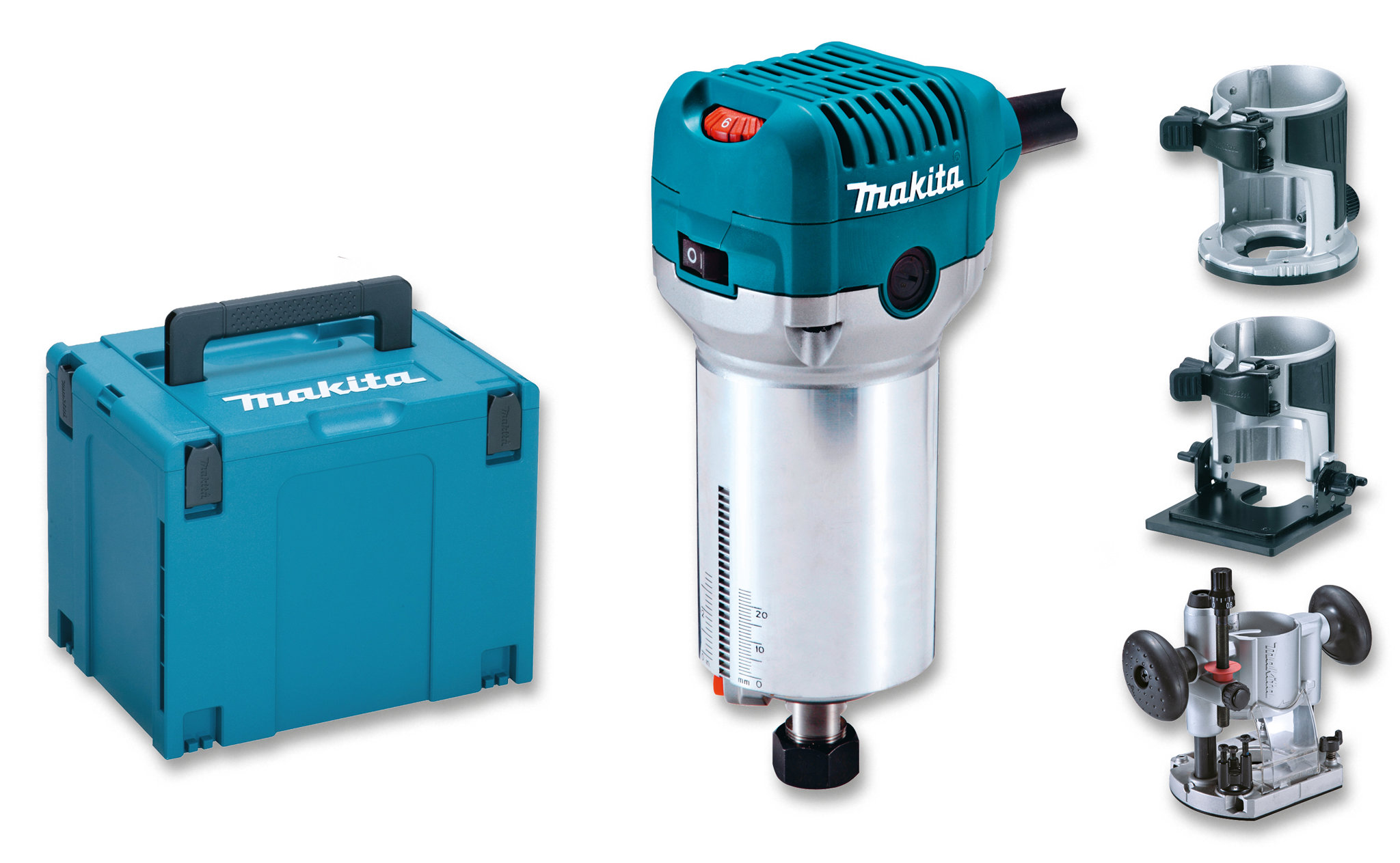 Makita Einhandfräse im Set RT0702CX2J