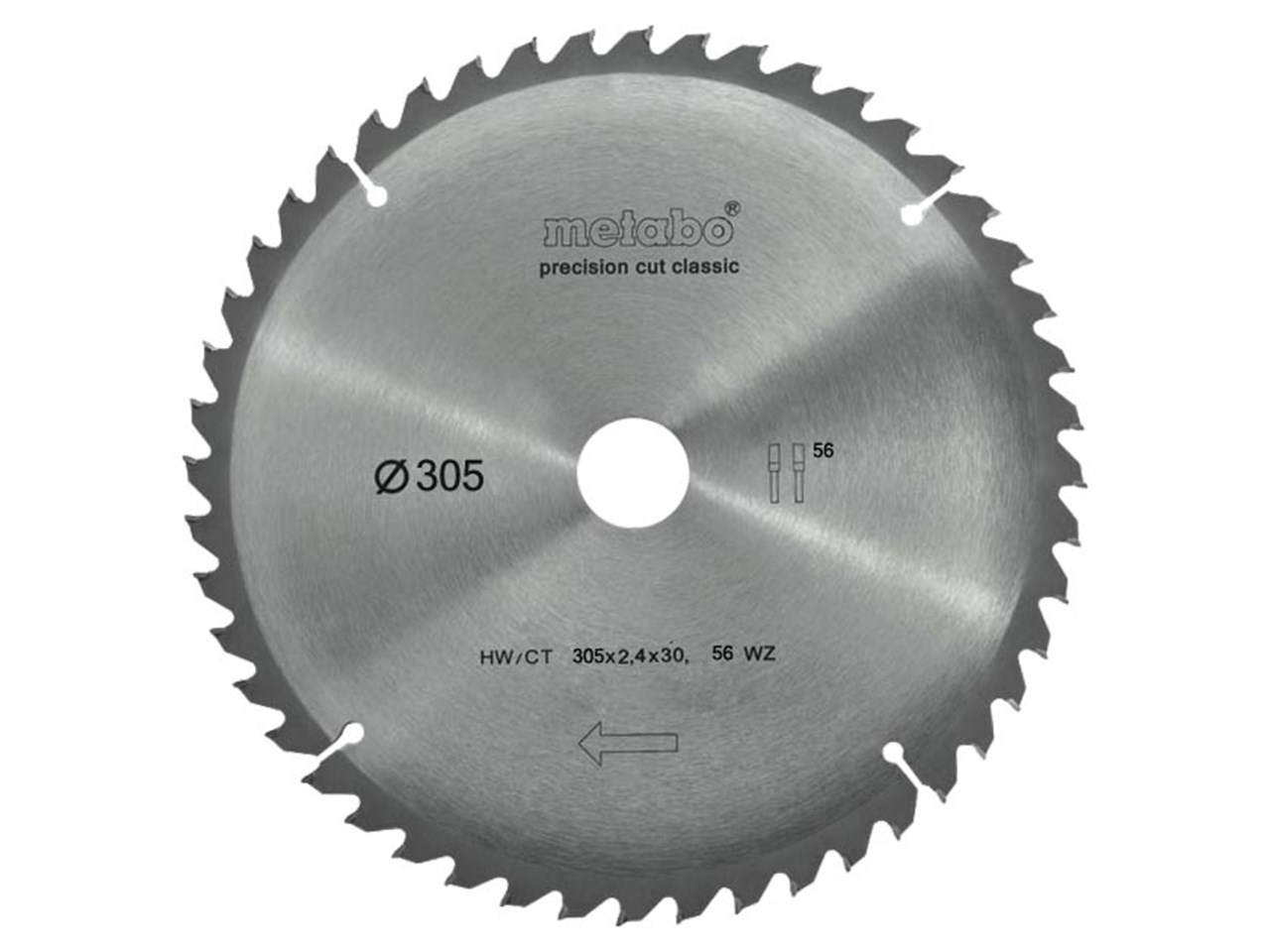 Metabo Kreissägeblatt classic Holz 305x30mm 56Z