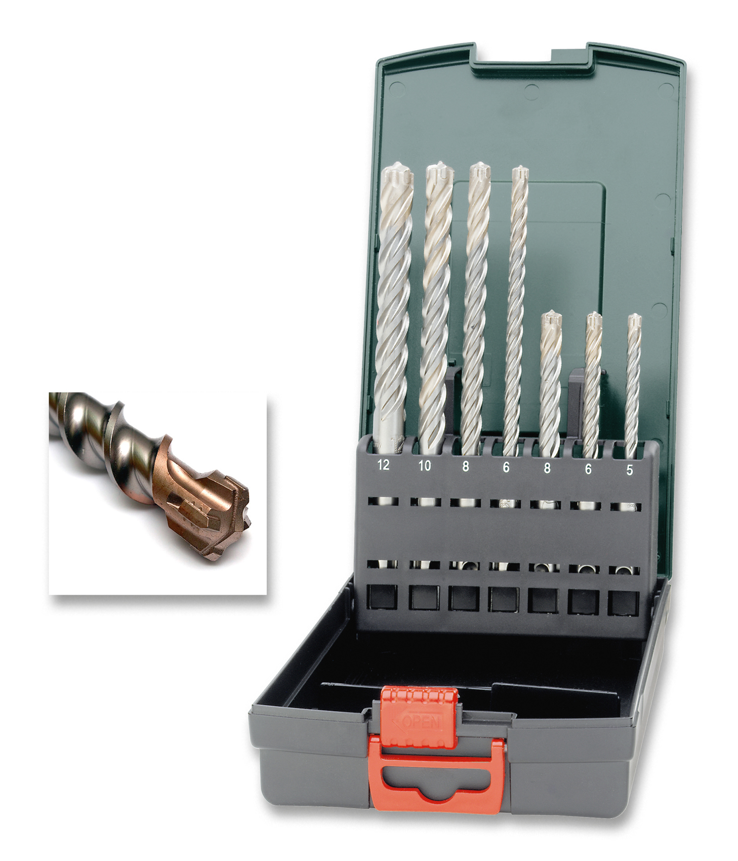 Metabo Bohrersatz SDS-plus 4 Schneiden 7-teilig