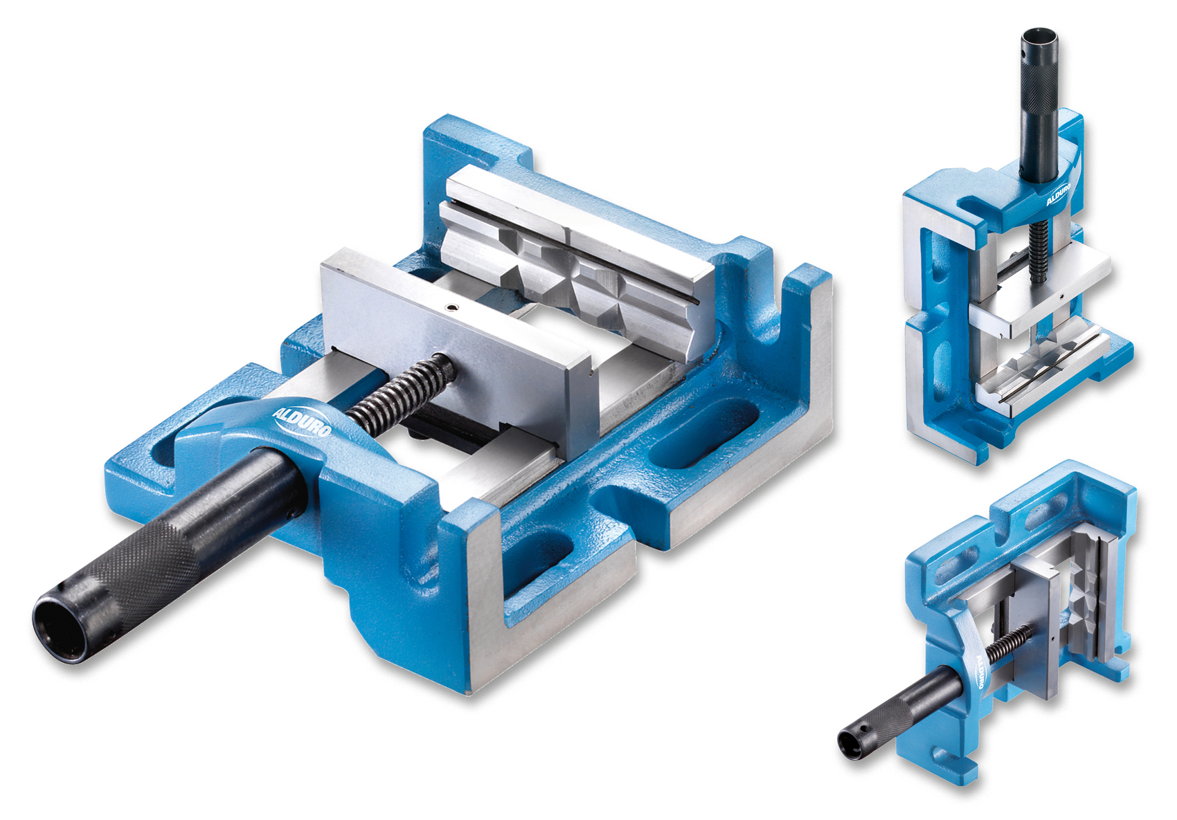 Alduro Maschinenschraubstock 3-Weg 100mm
