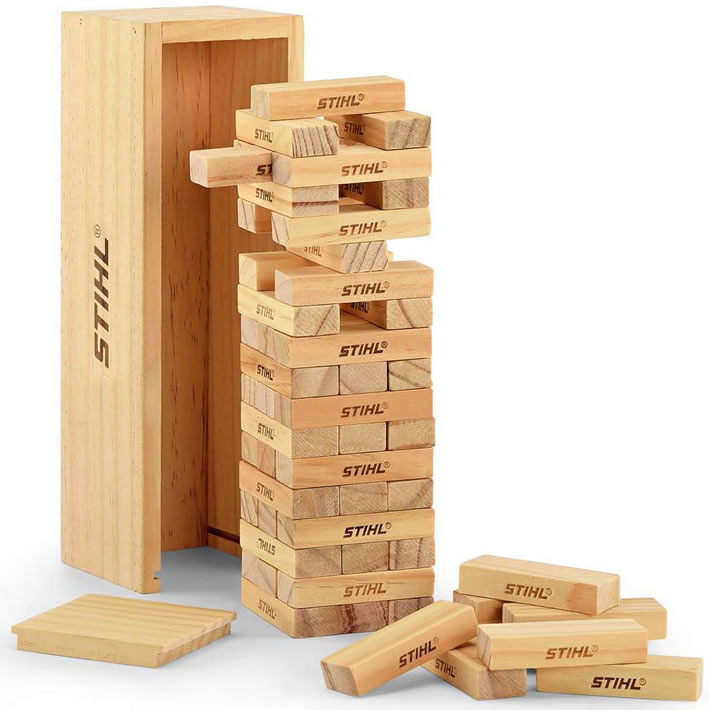 STIHL Holzstapelturm Spiel