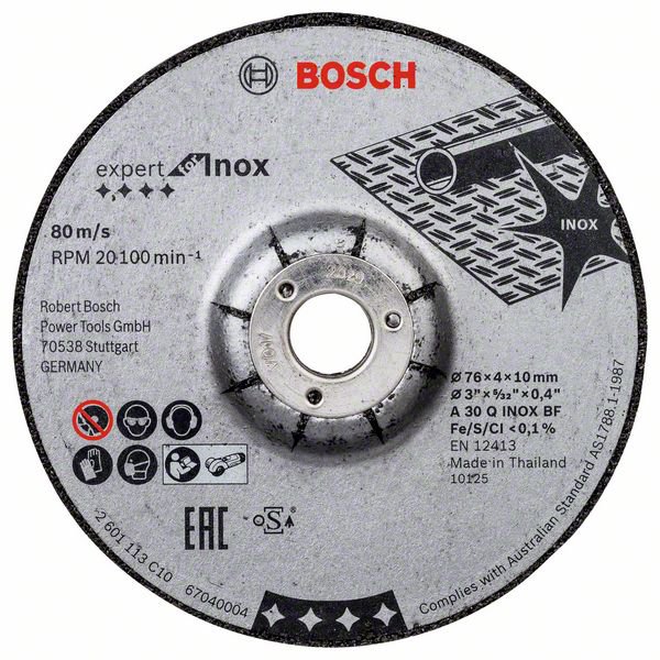 Bosch Schruppscheibe 76mm Expert for Inox 2Stk.