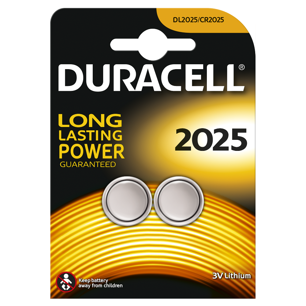 Duracell Batterie 3V Lithium CR2025 Doppelpack