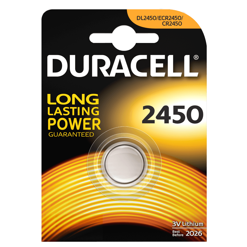 Duracell Knopfbatterie 2450 3V Lithium/CR2450
