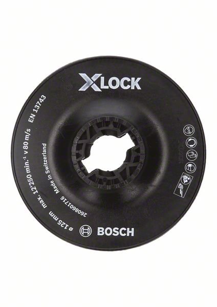 Bosch X-Lock Stützteller, 125mm hart