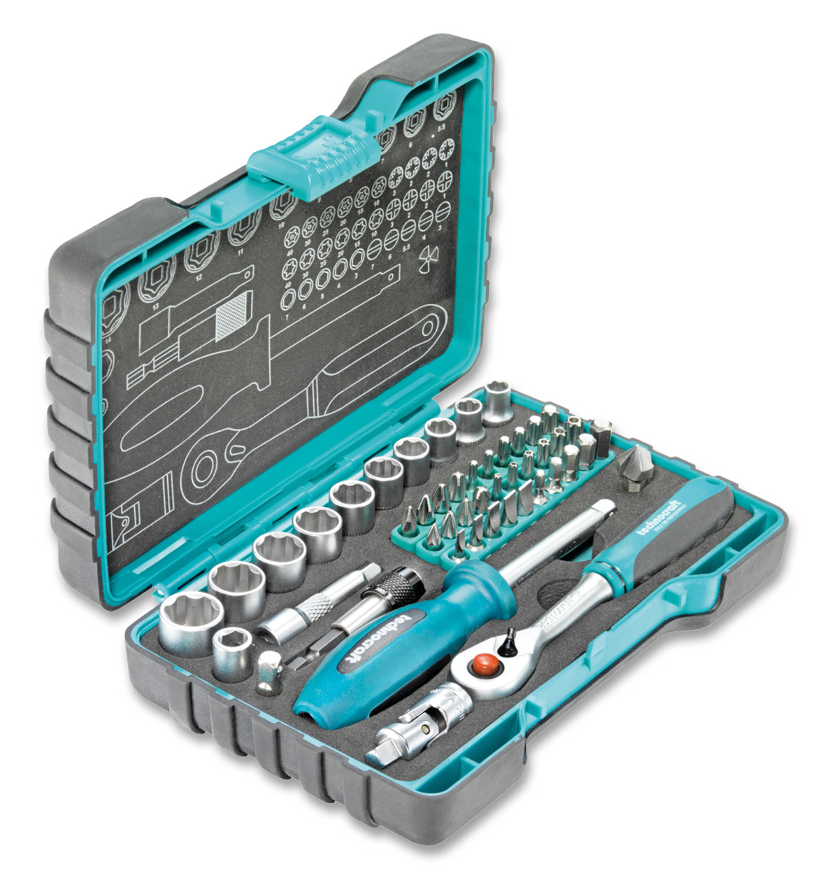 Technocraft Steckschlüssel-Satz 1/4\" Pro 48