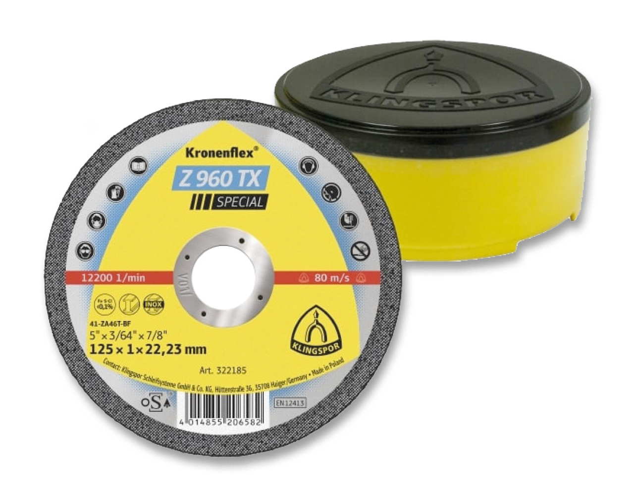 Zirkon Trennscheibe 125mm Z 960TX 25Stk.