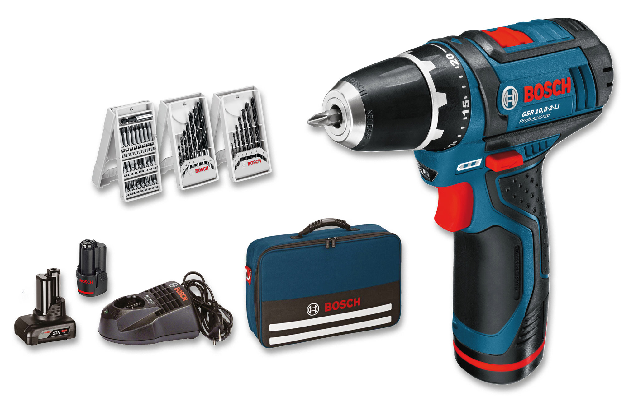 Bosch Akku-Bohrschrauber GSR 12V in Tasche