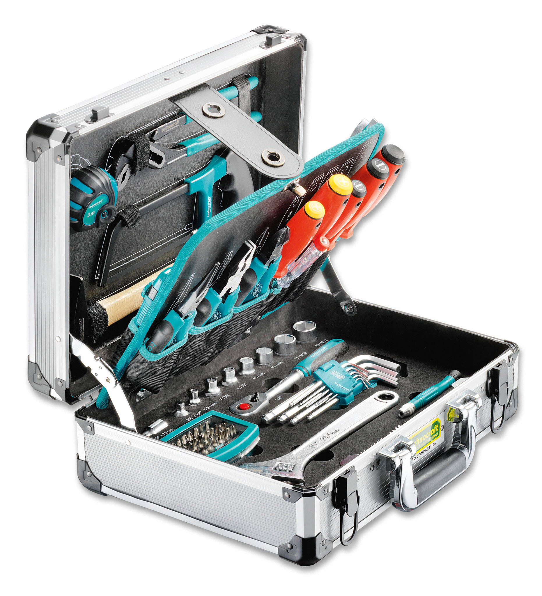 Technocraft Werkzeugkoffer 106-teilig Pro Compact