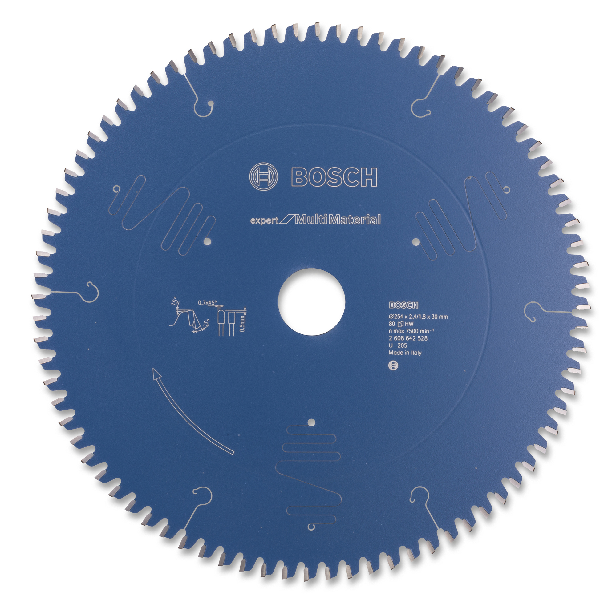 Bosch Kreissägeblatt Multi 254x30x2.4mm 80TCG