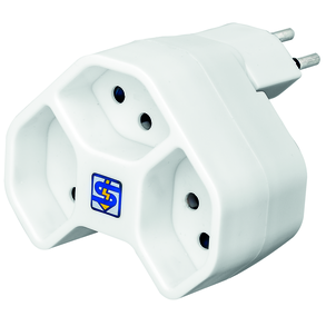 Steffen Mehrfachadapter weiss 3xT13 drehbar