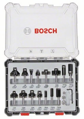Bosch Mixed Fräser-Set 15-tlg.