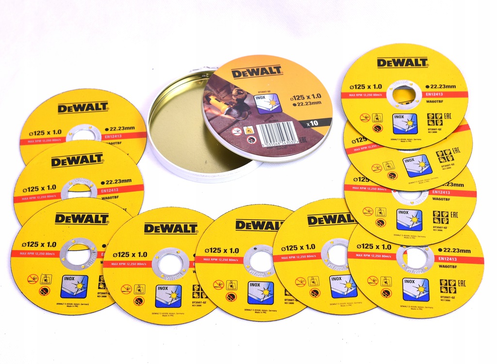 DeWalt Trennscheiben INOX Ã˜125 10tlg.
