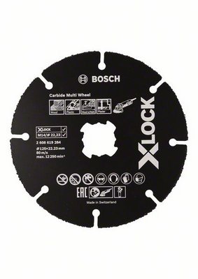Bosch X-Lock Trennscheibe CarbideMultiWheel 125mm