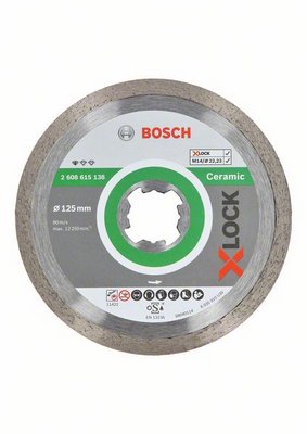 Bosch X-Lock Diamanttrennscheiben Ceramic 125mm