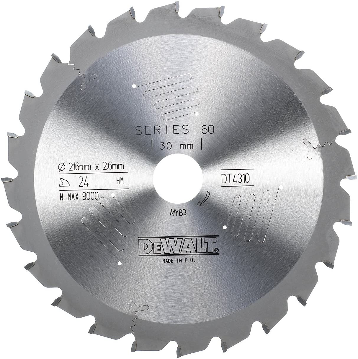 DeWalt Stationärsägeblatt 60 216x30x2.6mm 24Z
