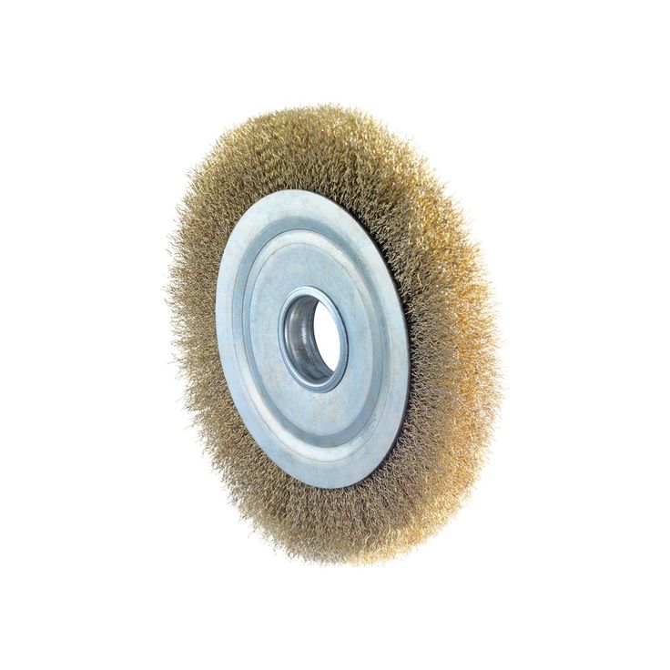 Alduro Zirkular-Drahtbürste vermessingt 200x32mm