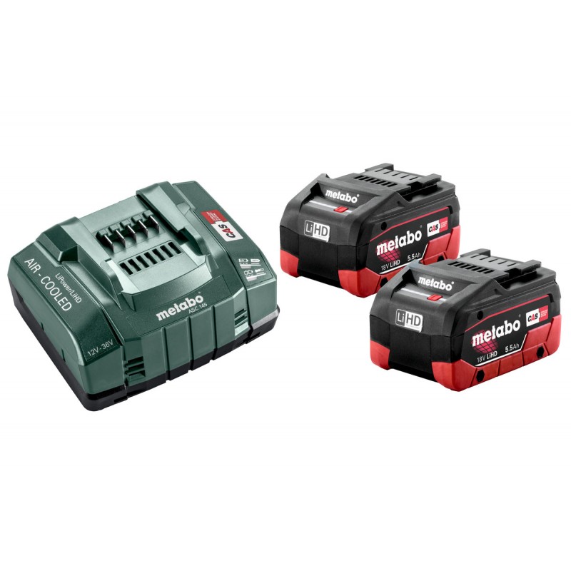 Metabo Basis-Set 18V 2x5.5Ah LiHD