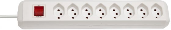 Brennenstuhl Steckdosenleiste 8fach weiss 2m