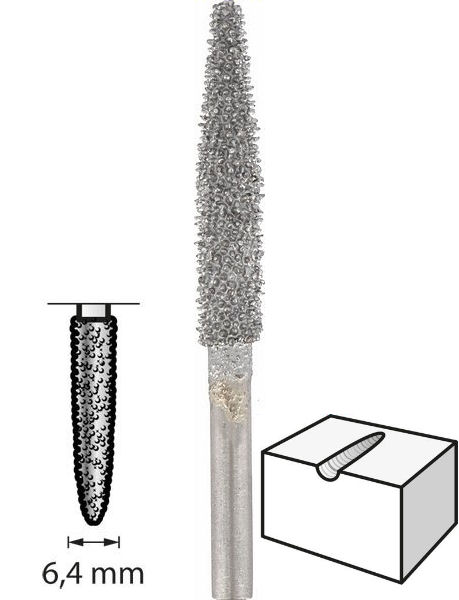 Dremel Wolfram-Karbid Fräsmesser 6.4