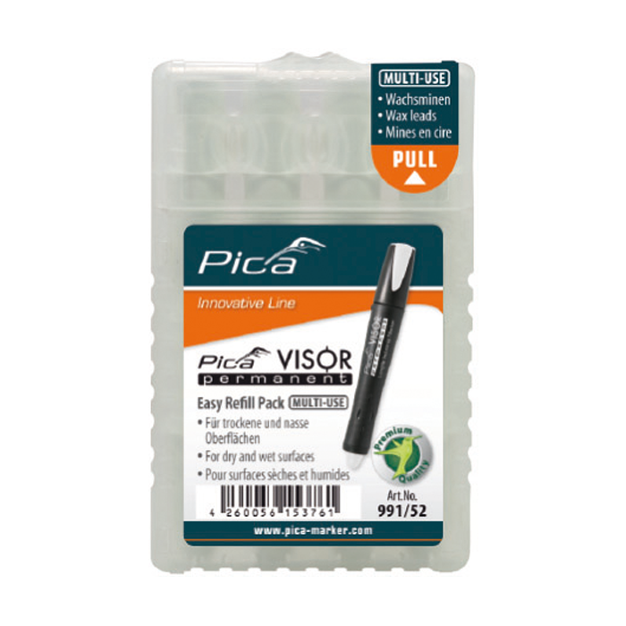 Pica Ersatzminen-Set Visor weiss